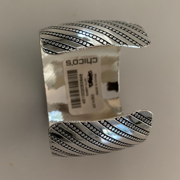 Chico’s Silver-tone Cuff Bracelet-NWT - Picture 6 of 6